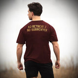300 T-Shirt - Burgundy (Gold Edition - Oversized) - EU 🇪🇺 | Spartathletics