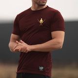 300 T-Shirt - Burgundy (Performance Line) - EU 🇪🇺 | Spartathletics