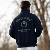 //03-SP1 | Shadow Ops 1/4 Zip Sweater - Navy (Oversized - Fully Customizable)