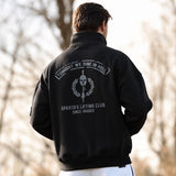 //03-SP1 | Shadow Ops 1/4 Zip Sweater - Onyx (Oversized - Fully Customizable)