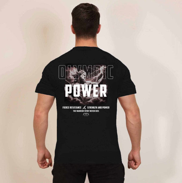 Classic Heritage T-Shirt - Onyx 'Olympic Power' (Oversized) - Spartathletics