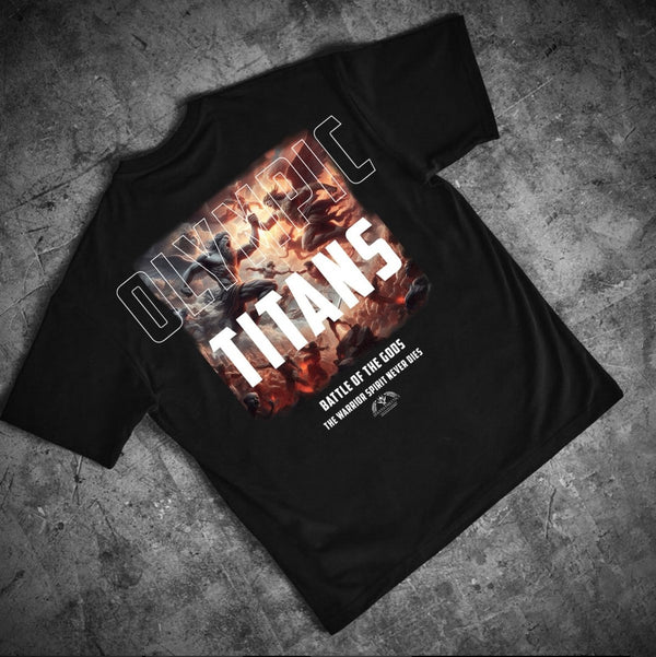 Classic Heritage T-Shirt - Onyx 'Olympic Titans' (Oversized) - Spartathletics