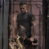 Glory T-Shirt - Granite x Gold (Hephaistos) - EU 🇪🇺 | Spartathletics