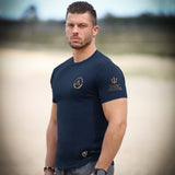 Glory T-Shirt - Navy x Gold (Poseidon) - Spartathletics