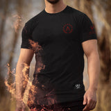 Glory T-Shirt - Onyx x Lava Red (Hades) - EU 🇪🇺 | Spartathletics