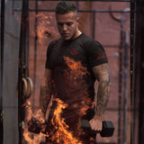 Glory T-Shirt - Onyx x Lava Red (Hades) - EU 🇪🇺 | Spartathletics