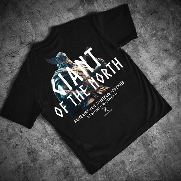 Legends of Ragnar™ | Classic Heritage T-Shirt - Onyx 'Giant Of The North' (Oversized) - Spartathletics