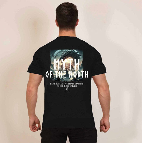Legends of Ragnar™ | Classic Heritage T-Shirt - Onyx 'Myth Of The North' (Oversized) - Spartathletics