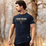 Nemesis T-Shirt - Navy x Gold (Themistocles) - EU 🇪🇺 | Spartathletics