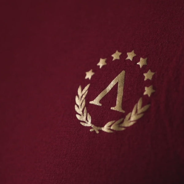 Glory T-Shirt - Burgundy x Gold (Leonidas)