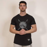 300 T-Shirt - Shield Of Sparta (Black Edition) - EU 🇪🇺 | Spartathletics