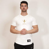 300 T-Shirt - Arctic White x Gold