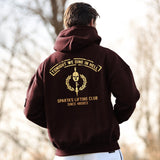 //03 - SP1 | Shadow Ops Half Zip Hoodie - Burgundy x Gold (Oversized - Fully Customizable) - EU 🇪🇺 | Spartathletics