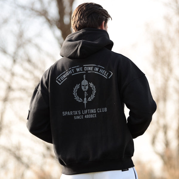 //03 - SP1 | Shadow Ops Half Zip Hoodie - Onyx (Oversized - Fully Customizable) - EU 🇪🇺 | Spartathletics