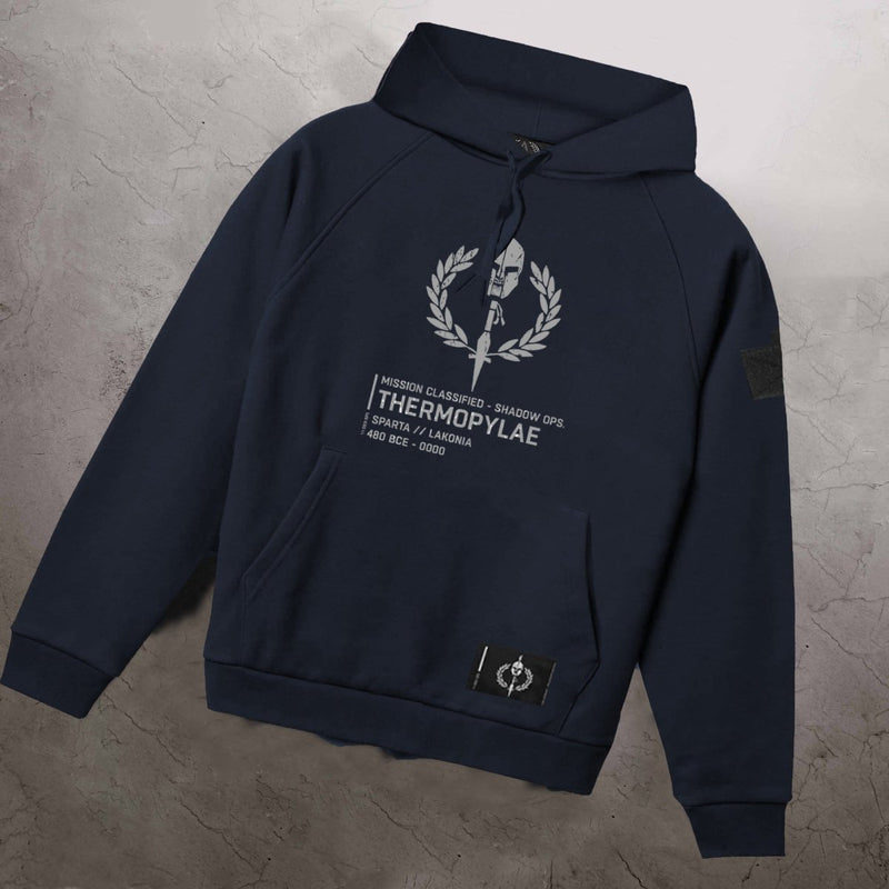 //03-SP1 | Shadow Ops Hoodie - Navy (Oversized - Fully Customizable) - Spartathletics