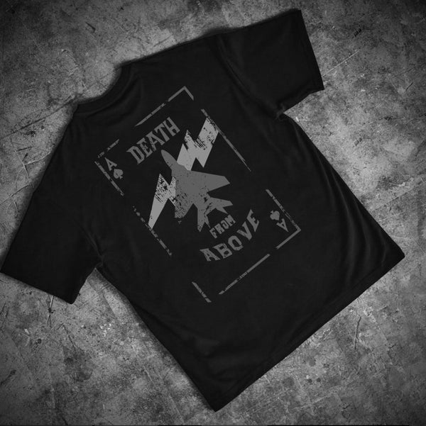 //03-SP1 | Shadow Ops T-Shirt - Onyx "Death From Above" (Oversized) - Spartathletics