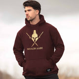 300 Hoodie - Burgundy x Gold - EU 🇪🇺 | Spartathletics