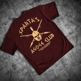 Agoge Club T-Shirt - Burgundy (Gold Edition - Oversized)