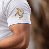 Glory T-Shirt - Arctic White x Gold (Hermes)