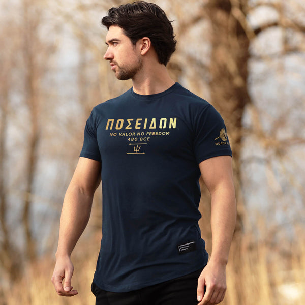 Nemesis T-Shirt - Navy x Gold (Poseidon)