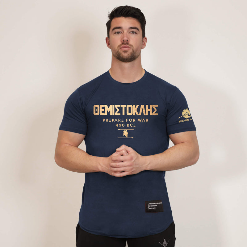 Nemesis T-Shirt - Navy x Gold (Themistocles)