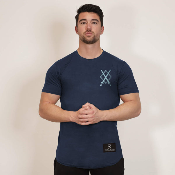 Legends of Ragnar™ | Valhalla T-Shirt - Navy x Ice Blue