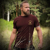 Agoge Club T-Shirt - Burgundy (Gold Edition) - EU 🇪🇺 | Spartathletics
