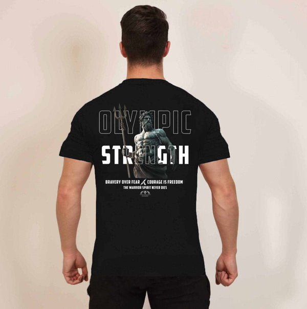 Classic Heritage T-Shirt - Onyx 'Olympic Strength' (Oversized) - Spartathletics