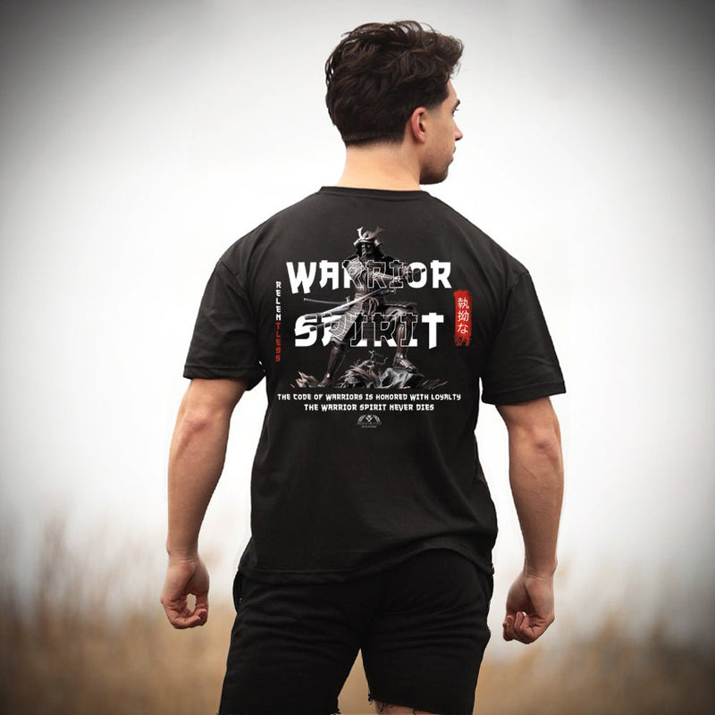 Classic Heritage T-Shirt - Onyx 'Warrior Spirit' (Oversized) - Spartathletics