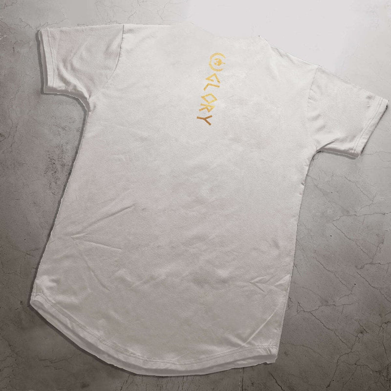 Glory T-Shirt - Arctic White x Gold (Hermes) - Spartathletics