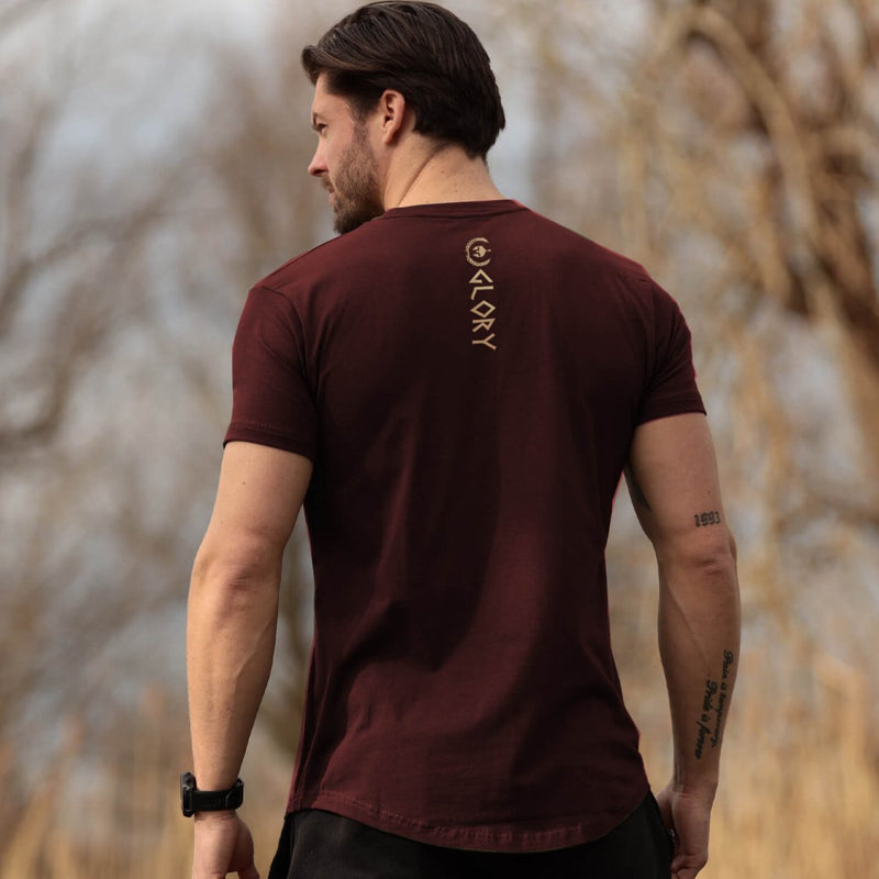 Glory T-Shirt - Burgundy x Gold (Leonidas) - EU 🇪🇺 | Spartathletics