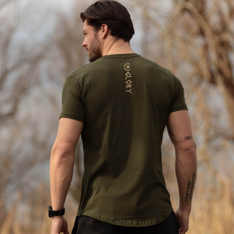 Glory T-Shirt - Forest Green x Gold (Ares) - EU 🇪🇺 | Spartathletics