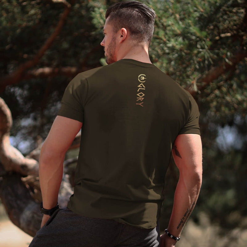 Glory T-Shirt - Forest Green x Gold (Ares) - EU 🇪🇺 | Spartathletics