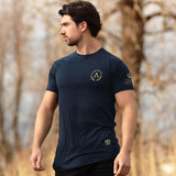 Glory T-Shirt - Navy x Gold (Poseidon) - EU 🇪🇺 | Spartathletics