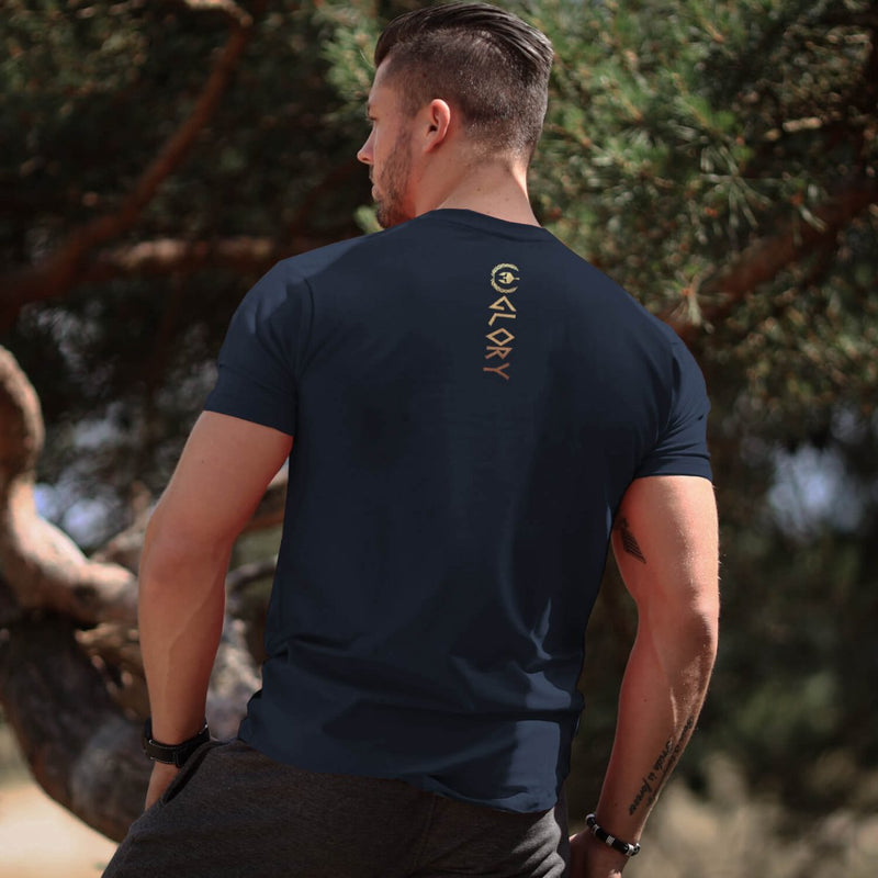 Glory T-Shirt - Navy x Gold (Poseidon) - EU 🇪🇺 | Spartathletics