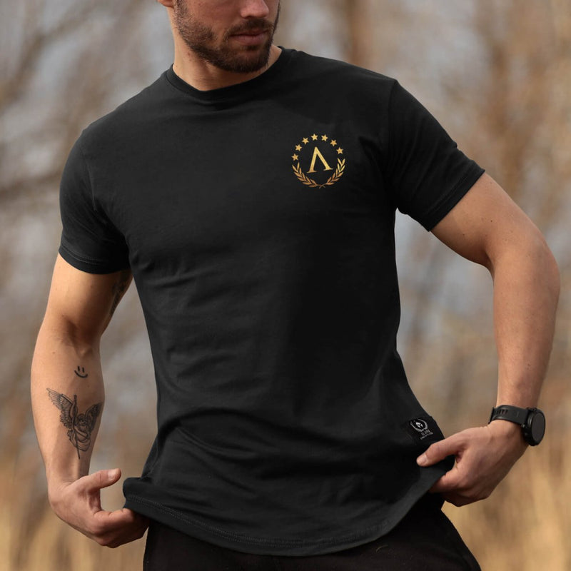 Glory T-Shirt - Onyx x Gold (Zeus) - EU 🇪🇺 | Spartathletics