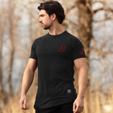 Glory T-Shirt - Onyx x Lava Red (Hades) - EU 🇪🇺 | Spartathletics