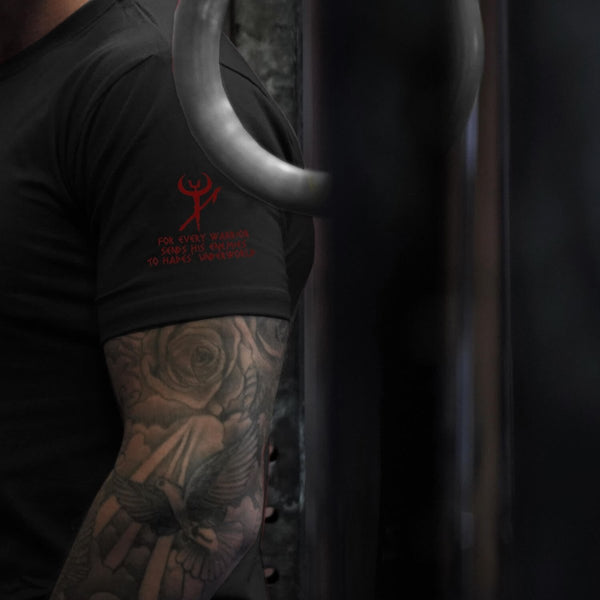 Glory T-Shirt - Onyx x Lava Red (Hades) - EU 🇪🇺 | Spartathletics