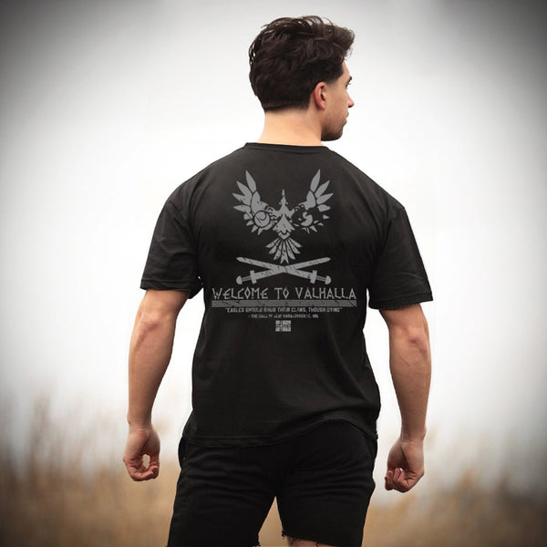 Legends of Ragnar™ | Valhalla T-Shirt - Onyx 'Welcome to Valhalla (Oversized) - Spartathletics