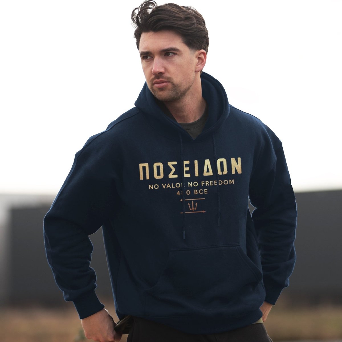 Nemesis Hoodie - Navy x Gold (Poseidon) – EU 🇪🇺 | Spartathletics