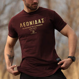 Nemesis T-Shirt - Burgundy x Gold (Leonidas) - EU 🇪🇺 | Spartathletics