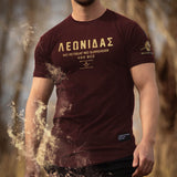 Nemesis T-Shirt - Burgundy x Gold (Leonidas) - EU 🇪🇺 | Spartathletics