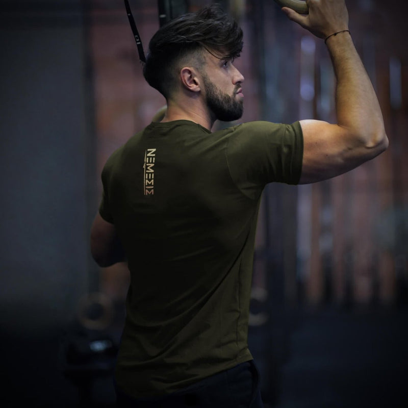 Nemesis T-Shirt - Forest Green x Gold (Ares) - EU 🇪🇺 | Spartathletics