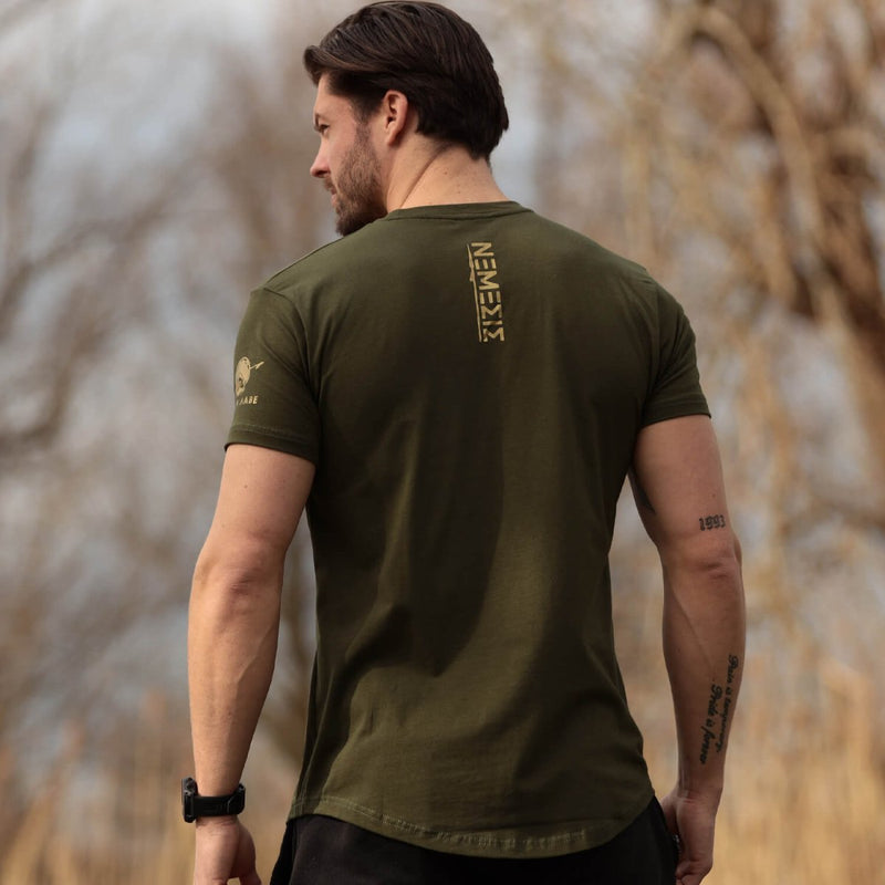 Nemesis T-Shirt - Forest Green x Gold (Iason) - EU 🇪🇺 | Spartathletics