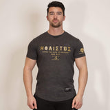 Nemesis T-Shirt - Granite x Gold (Hephaistos) - Spartathletics