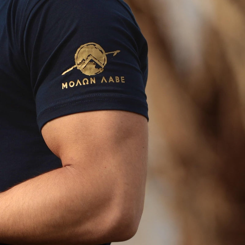 Nemesis T-Shirt - Navy x Gold (Themistocles) - EU 🇪🇺 | Spartathletics