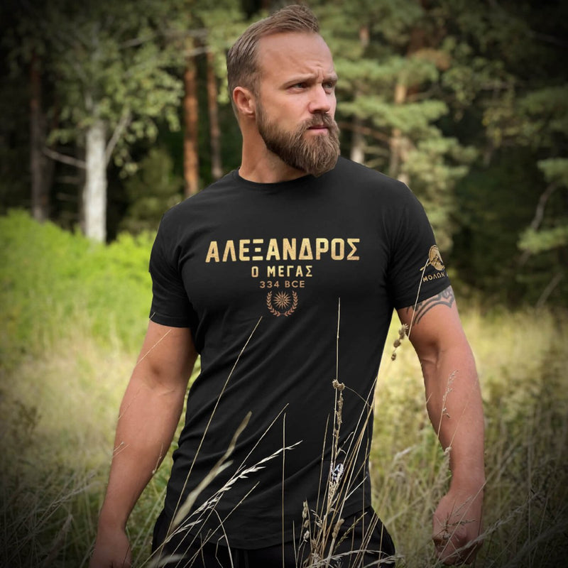 Nemesis T-Shirt - Onyx x Gold (Alexander The Great) - EU 🇪🇺 | Spartathletics