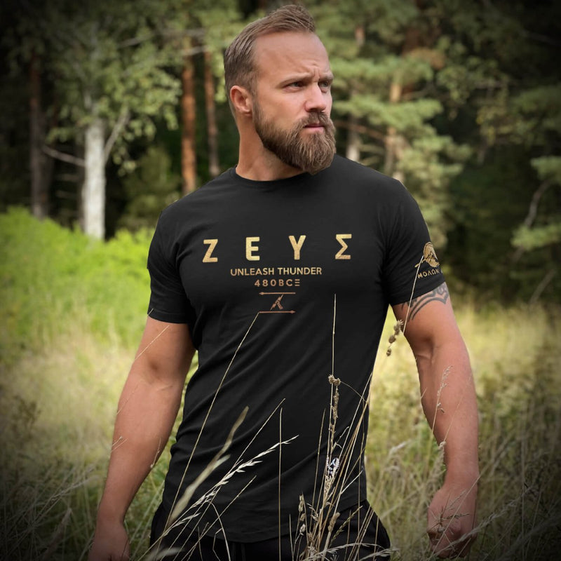 Nemesis T-Shirt - Onyx x Gold (Zeus) - EU 🇪🇺 | Spartathletics