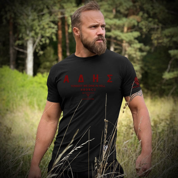 Nemesis T-Shirt - Onyx x Lava Red (Hades) - EU 🇪🇺 | Spartathletics