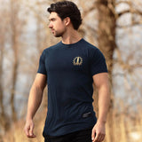 Olympia T-Shirt - Navy x Gold - EU 🇪🇺 | Spartathletics